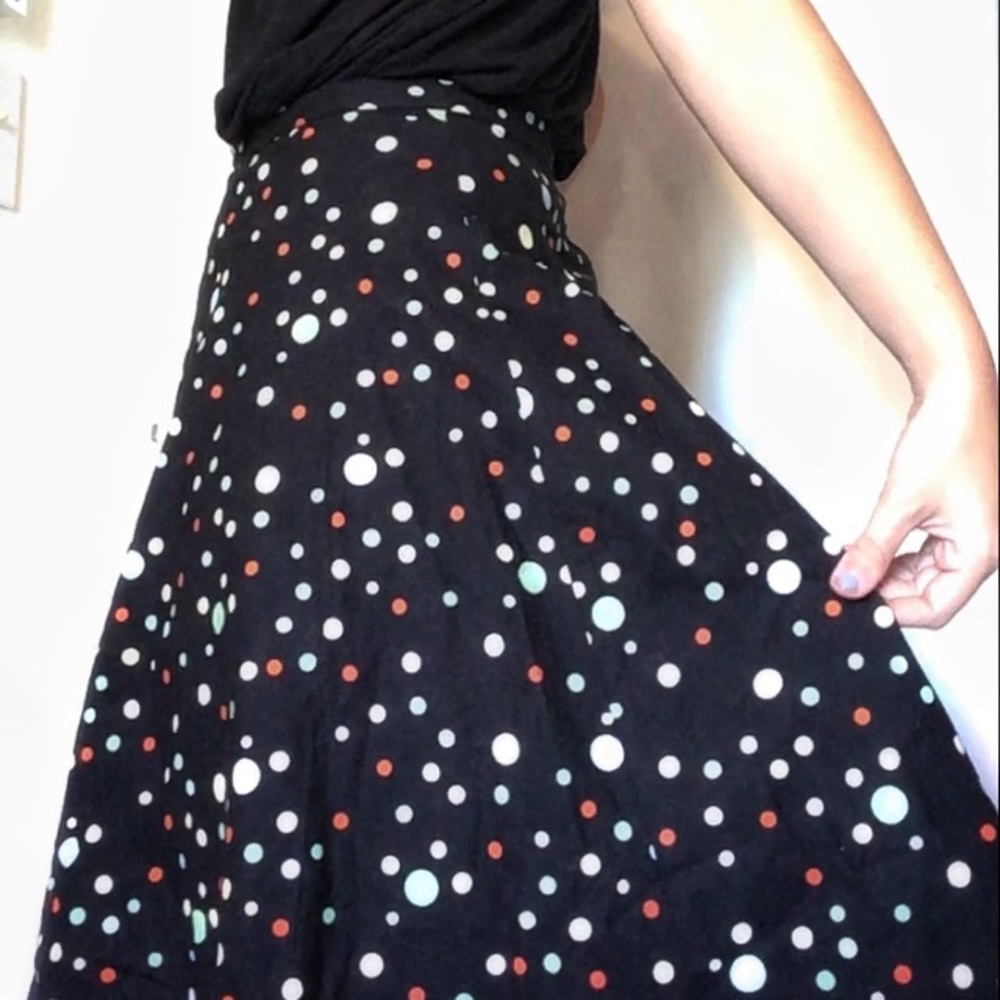 Retro polka dot skirt