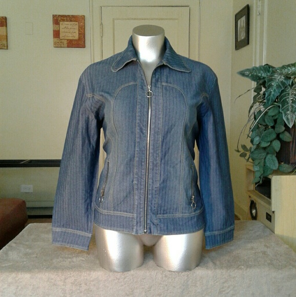 Jackets & Blazers - Roommates Plus Size Blue Jean Jacket