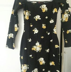 Floral Off the Shoulder Bodycon Dress