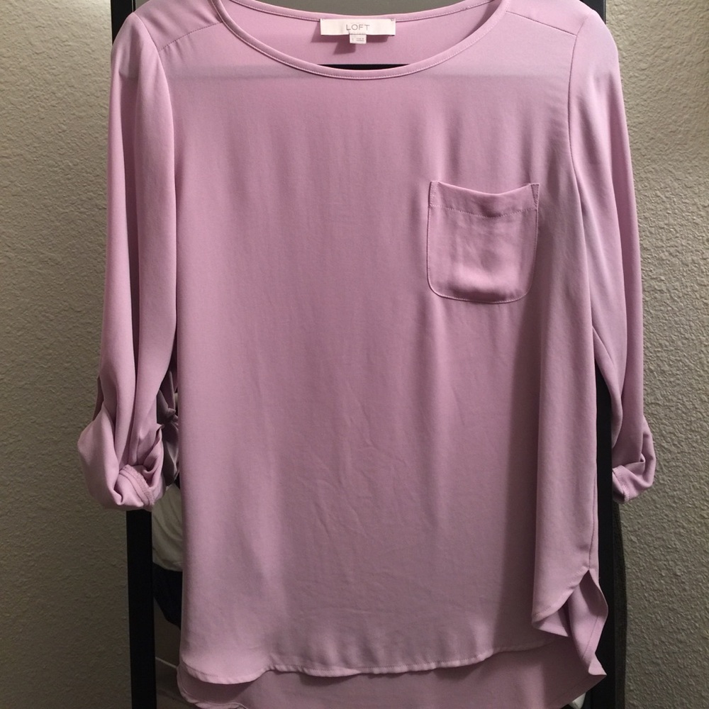 LOFT Lavender Blouse - size small