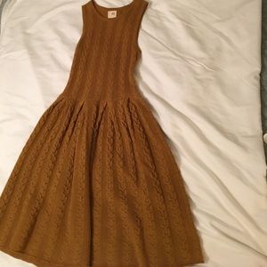Anthropologie cable knit wool dress