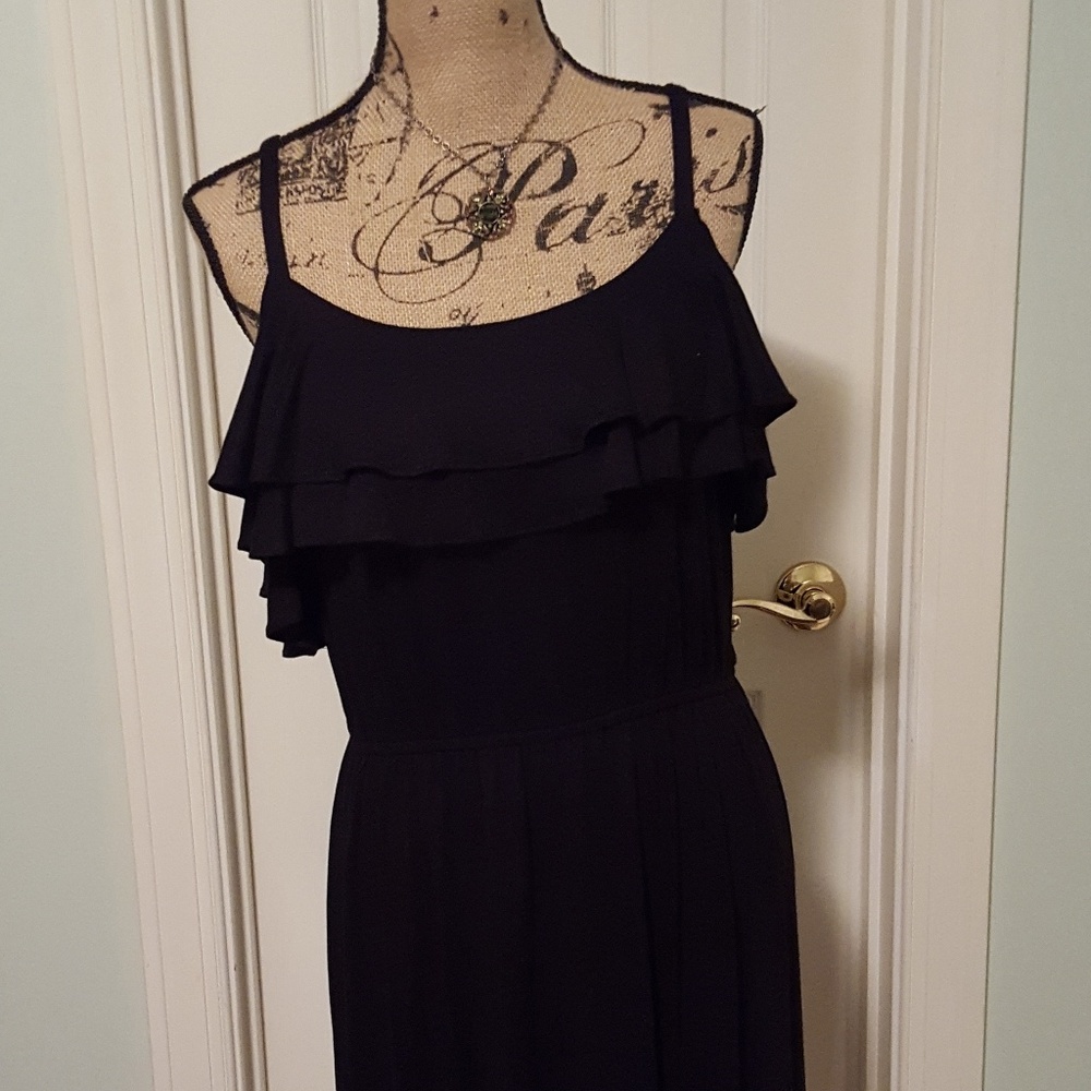 Nwt Loft Cold Shoulder Black Dress