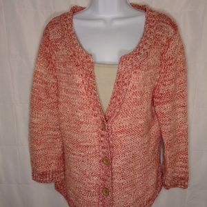 J. Jill Large Sweater Cardigan Button Front