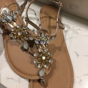 Madden Girl jeweled sandals! Worn once!