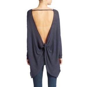 Free People Chasing You Twist/Open Back Sweater