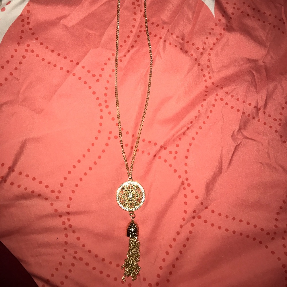 Fancy gold necklace