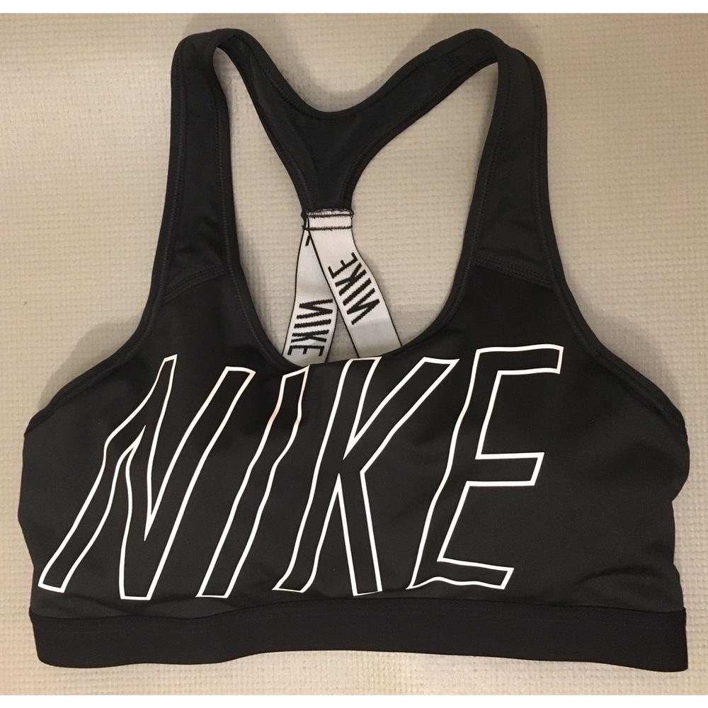 Nike padded logo sports bra