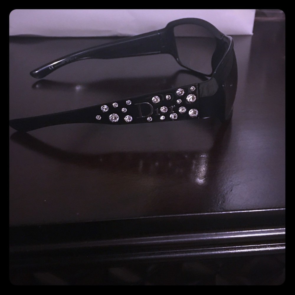 Dior sunglasses with crystals on the side