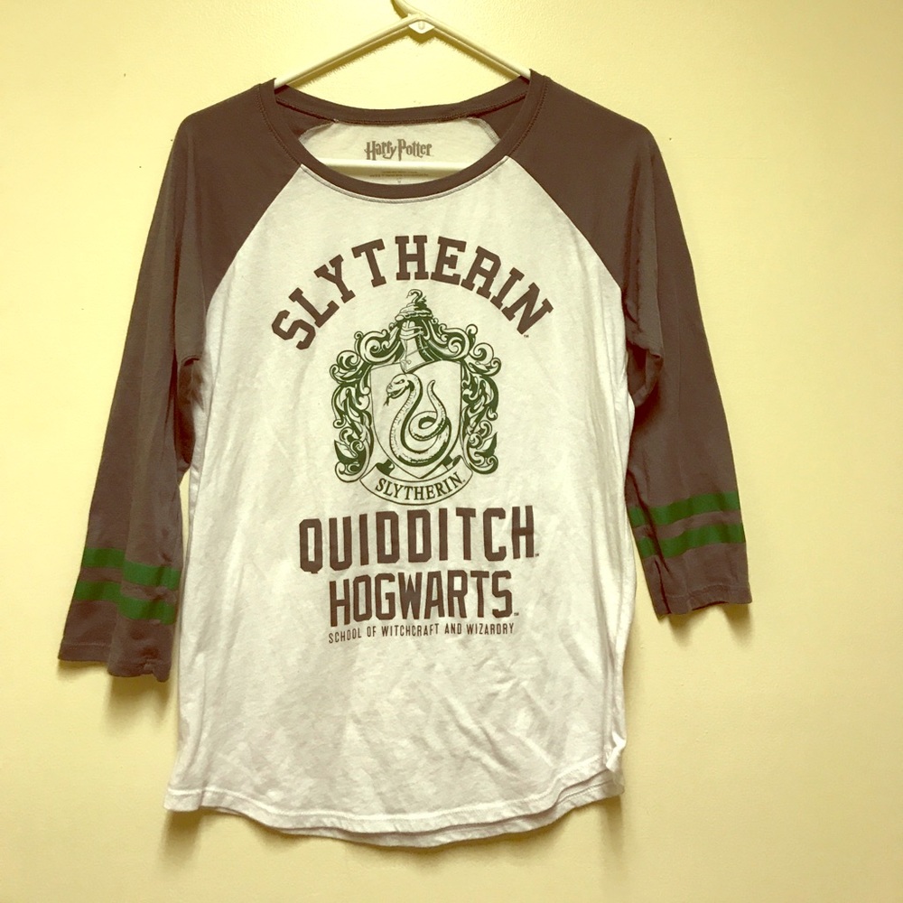 Harry Potter Slytherin baseball tee!