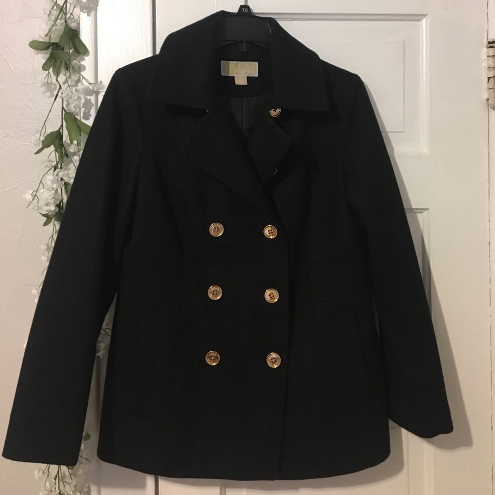 Black Michael Kors Pea Coat