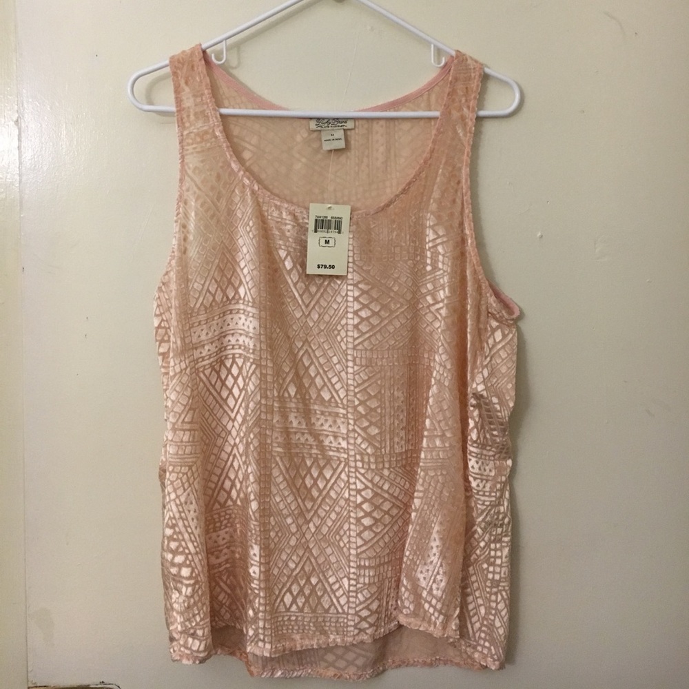 Lucky Brand faux velvet tank top