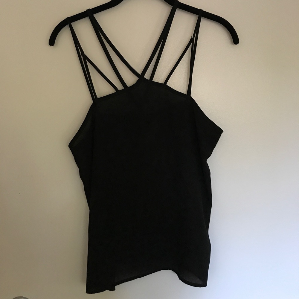 Semi sheer strappy cami