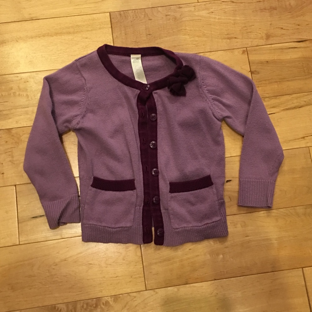 Cherokee Toddler Purple Cardigan
