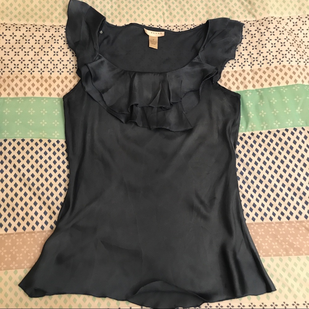 🌸 2 for $8🌸Deep blue grey blouse