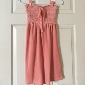 Juicy Couture Strapless Pink Velour Top MEDIUM