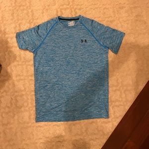 Men's Underarmour Aqua Blue Dryfit shirt