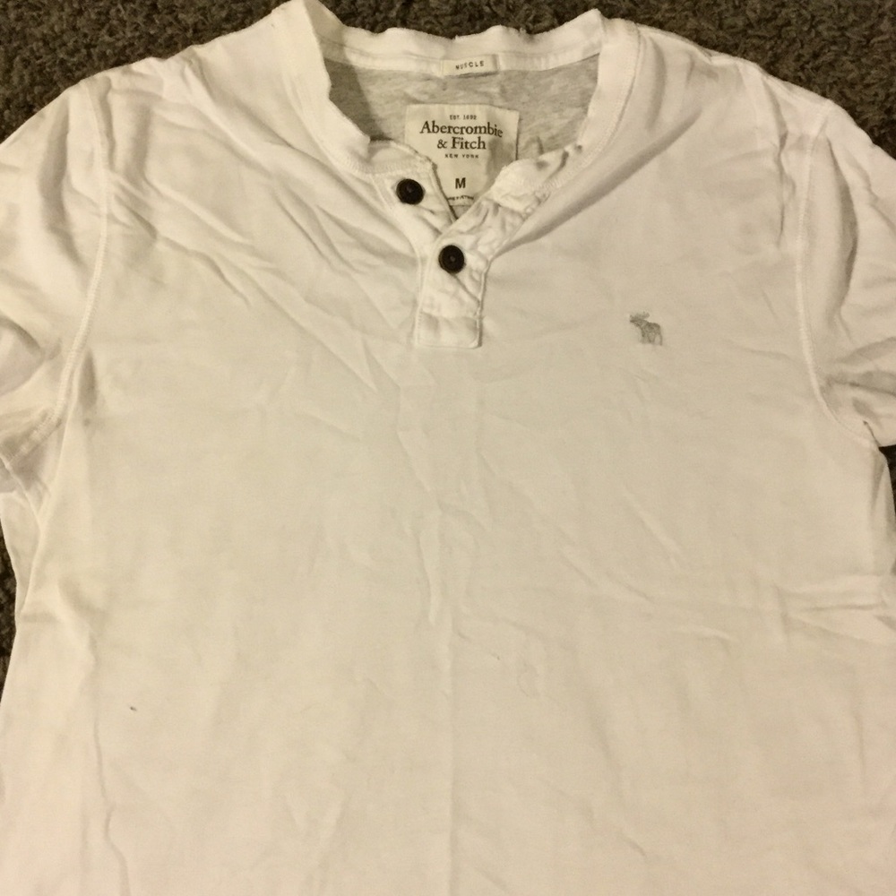 Abercrombie white muscle tee