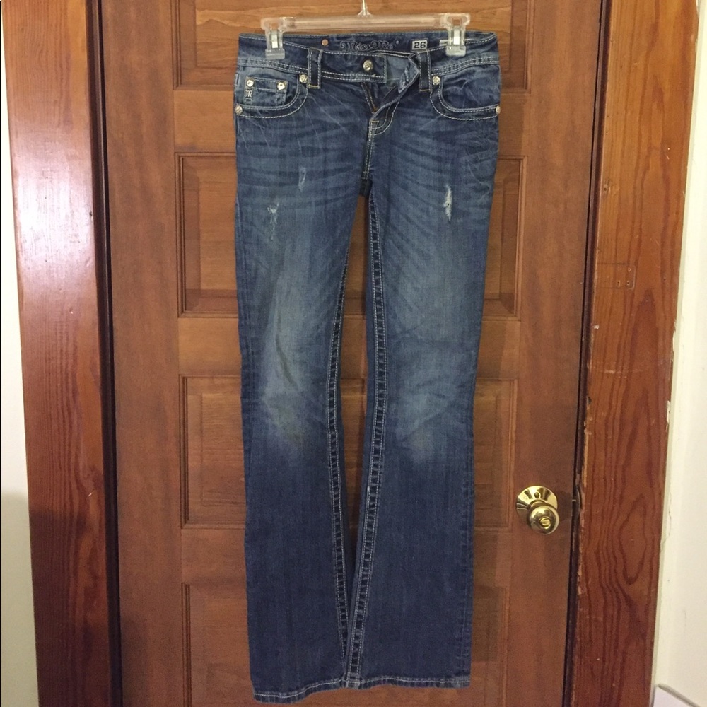 Miss Me Mid-Rise Boot Cut Jeans Size 26