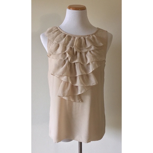 CAbi Blush Cascading Ruffle Blouse - Picture 2 of 6