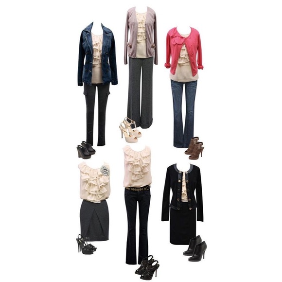 CAbi Blush Cascading Ruffle Blouse - Picture 3 of 6