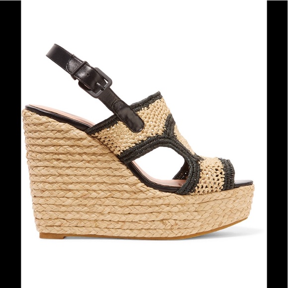 SOLD 🎉 Robert Clergerie Drastic Raffia Platform - Picture 2 of 8