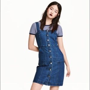 H&M Denim Button-Down Dress, Size 8