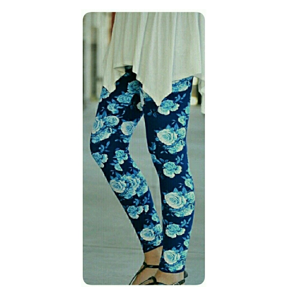 So Soft Blue/Teal Leggings - Picture 3 of 3