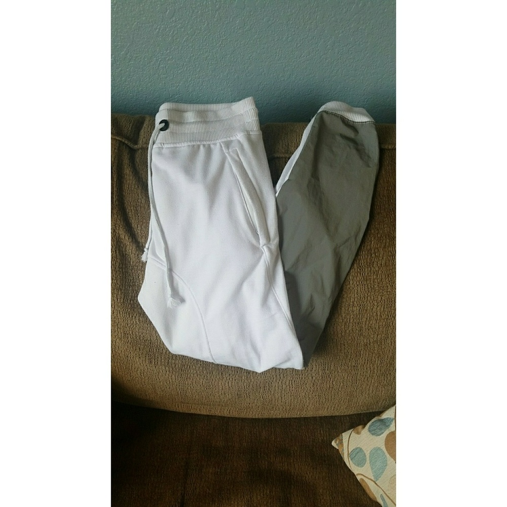 White & Grey Sweatpants