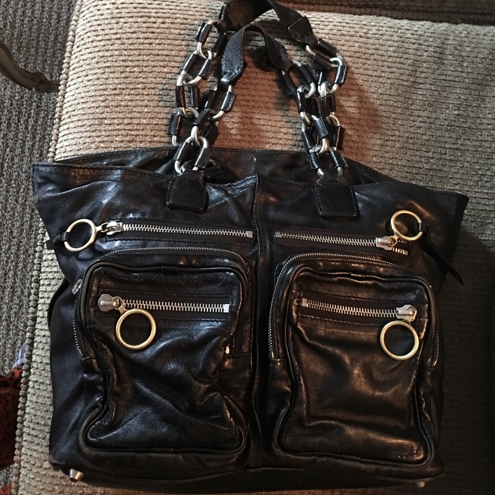 Chloe Betty Tote bag with Chain handle ,black