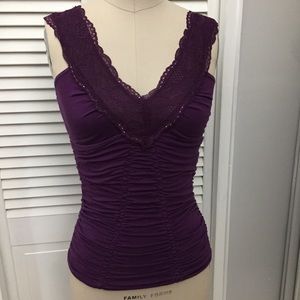 Free People Lace/Rushed Top