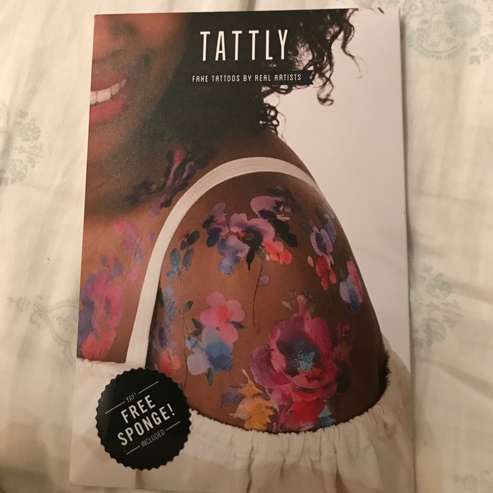 Tattly Fake Flower Tattoos