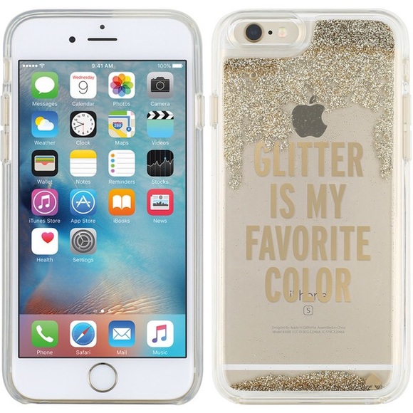 kate spade Accessories - Kate Spade iPhone 6 Plus clear gold glitter case