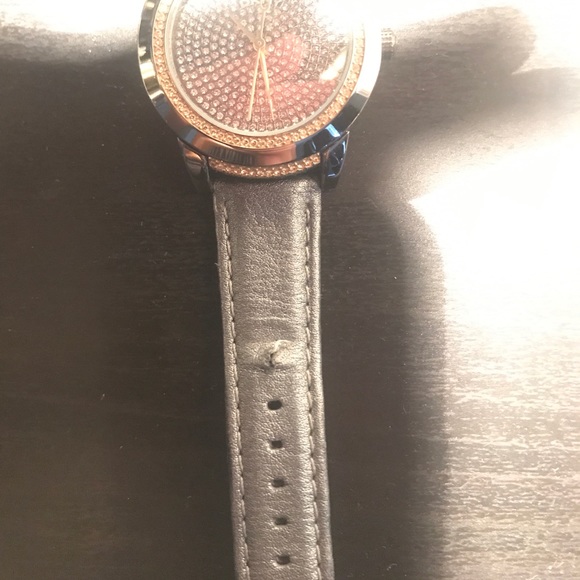Dark gray embellished DKNY watch - Picture 5 of 8