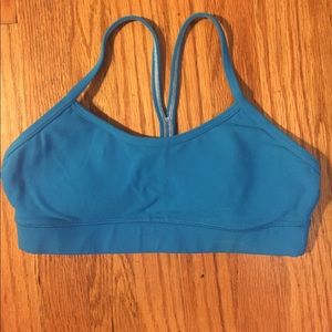 Blue mesh Lululemon Bra