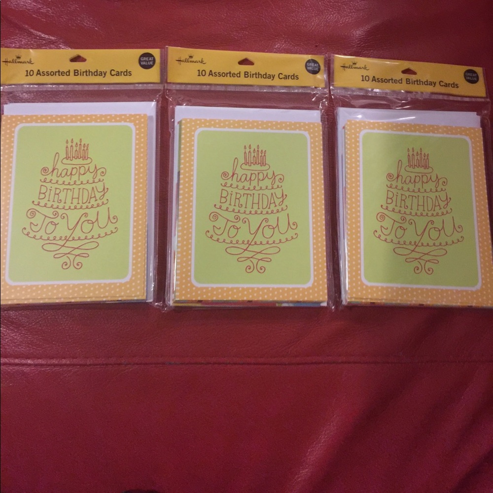 Birthday cards (3 pks)