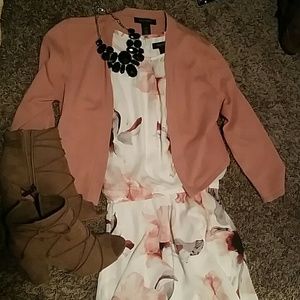 Dress and cardigan
