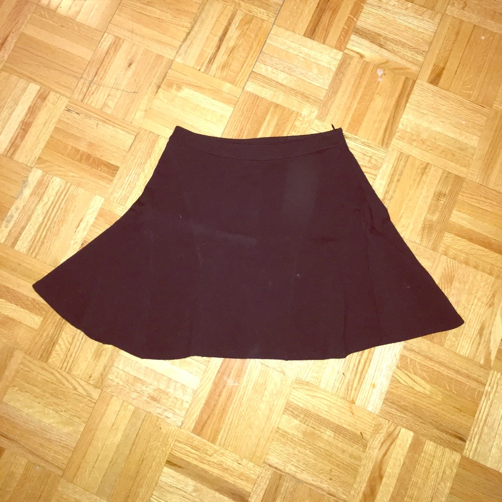 Aqua Black Mini Skirt