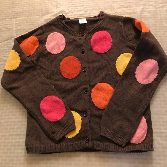 Gymboree Other - New Girls Sweater Brown with Polka dots 7/8 Gymboree Other - New Girls Sweater Brown with Polka dots 7/8
