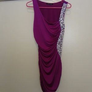 Foreign Exchange Sequin Magenta Dress Size S