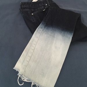 Dye dipped skinny jeans
