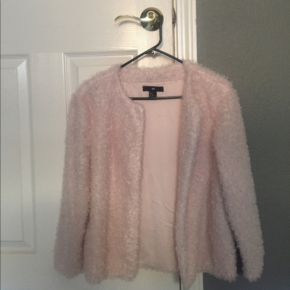 Pink plush jacket
