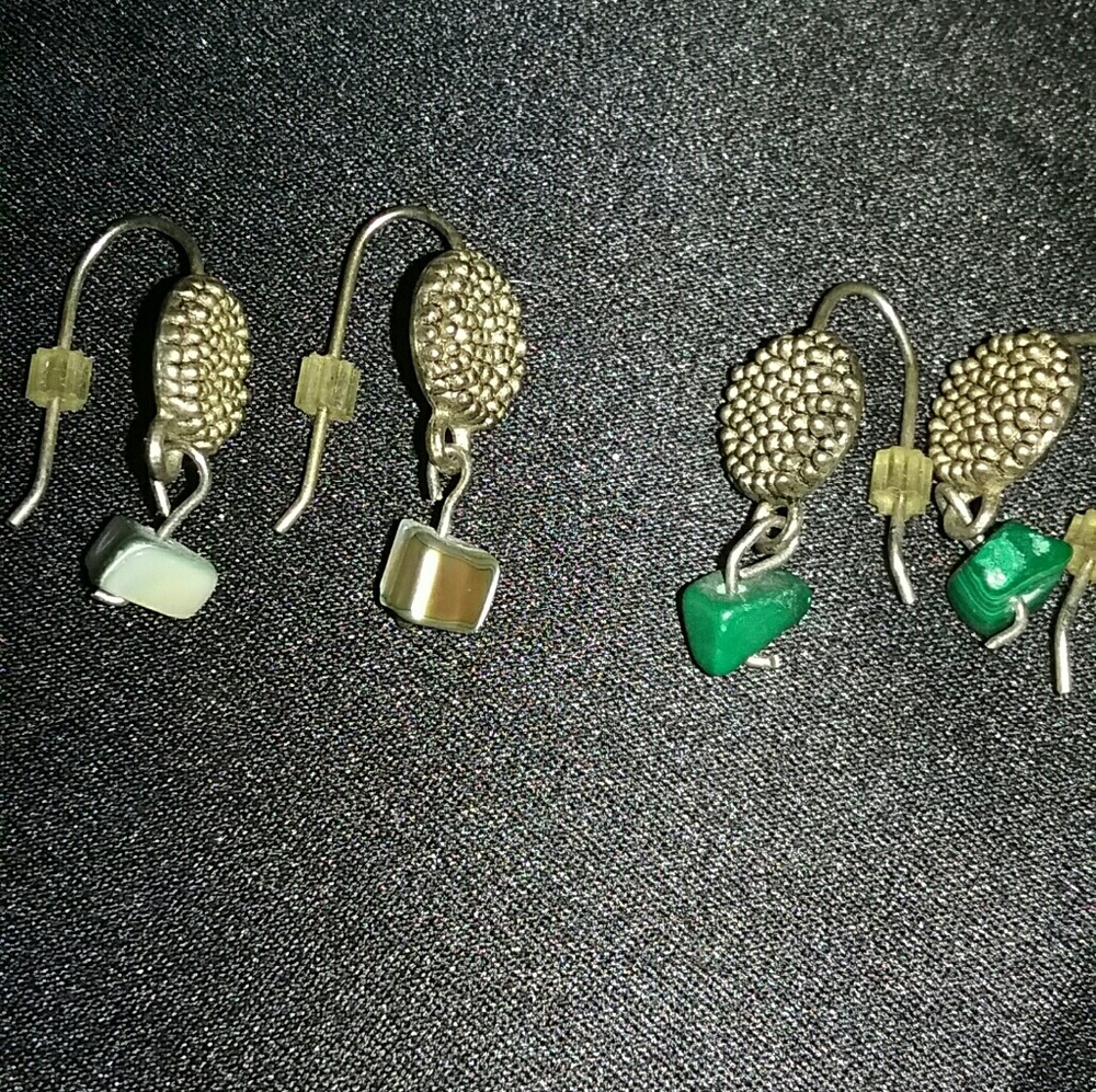 Dangle shell bead earrings