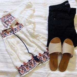 Forever 21 white boho top