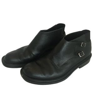 Giorgio Armani Men’s Leather Moto Boot