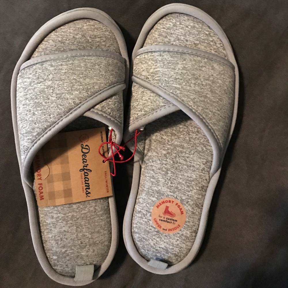 Dearfoam Slippers Womens 7-8 Euro 38-39