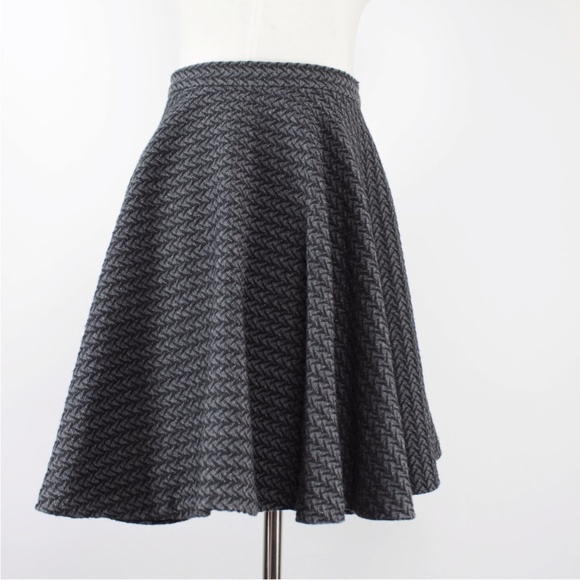 Rachel Comey Herringbone Wool Circle Skirt S - 12 - Picture 5 of 7