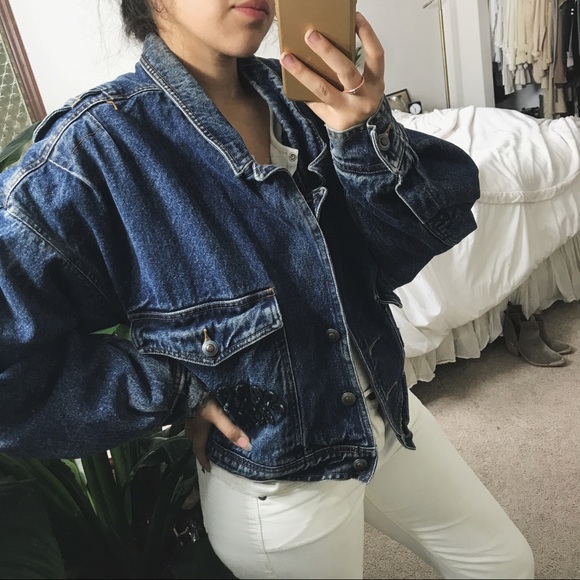 Vintage Jackets & Blazers - VINTAGE/ winter jean jacket