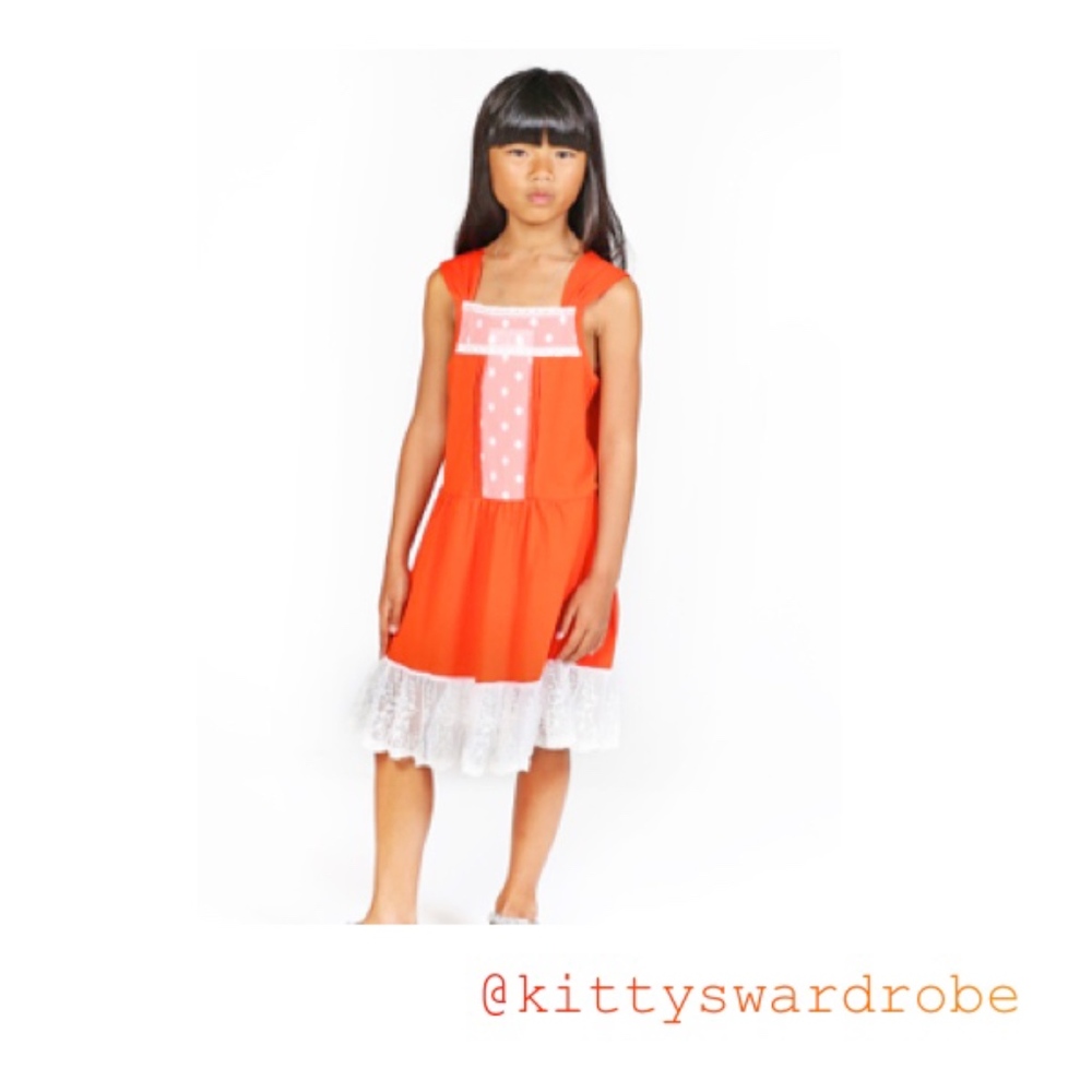 Jelly the Pug Orange Dress