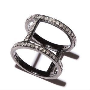 Authentic Diamond & Sterling Silver Ring