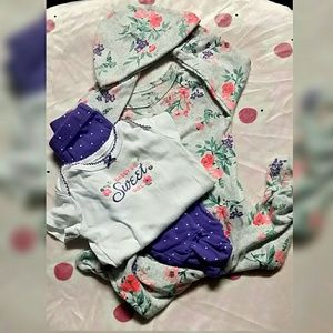Baby girl 4 piece outfit